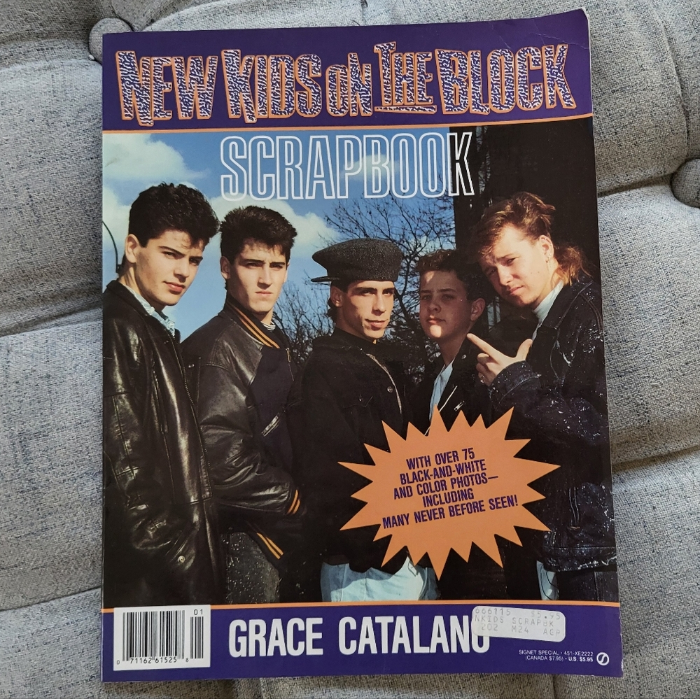 New Kids On The Block Scrapbook by 1990, 8.5"×11", 64 pages, NKOTB Collectible